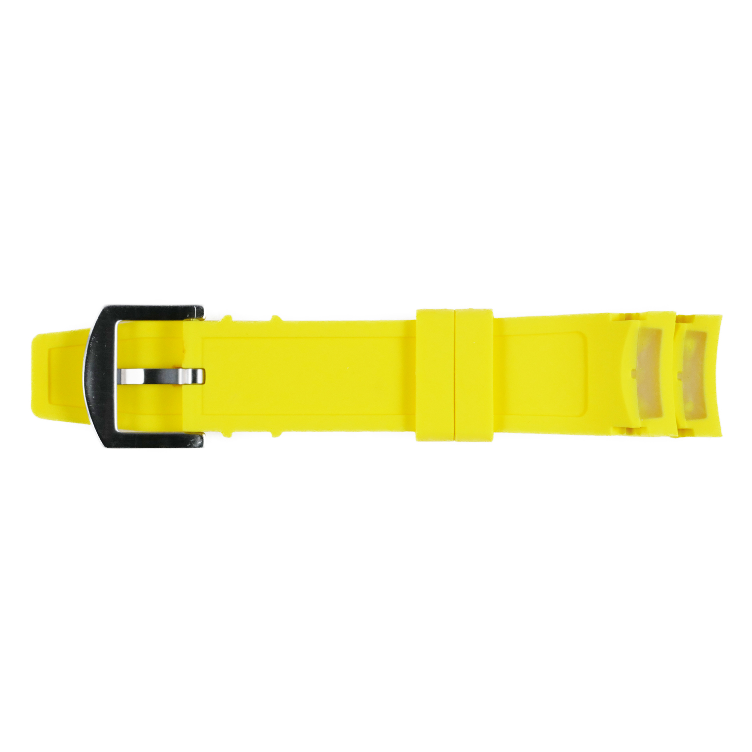 DB Curved Yellow Silicone Watch Band Strap 22mm for Graham Swordfish Bracelet